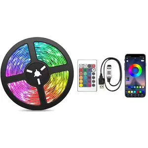 Bandă LED 10m cu senzor de sunet, perfectă pentru TV, gaming și atmosferă relaxantă