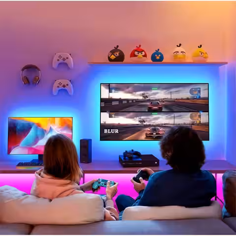 Bandă LED decorativă USB pentru atmosferă ambientală, rafturi, dulapuri, etc.