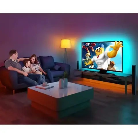 LED pásek RGB 10m TV USB bluetooth s dálkovým ovládáním a světelnou hrou k hudbě