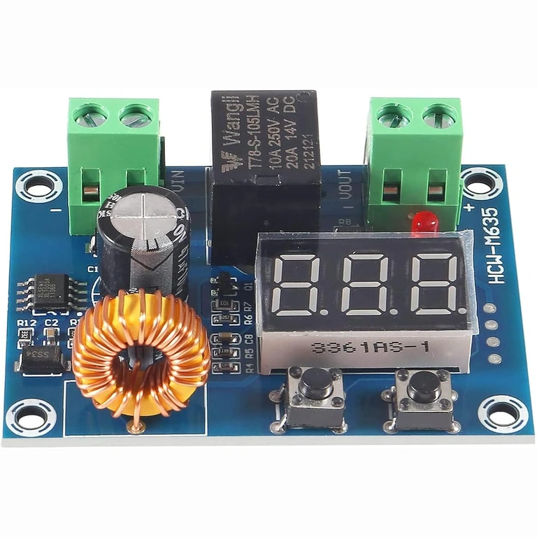 Monitor napětí baterie s displejem XH-M609 Modul s digitálním displejem a funkcí automatického odpojení, model XH-M609