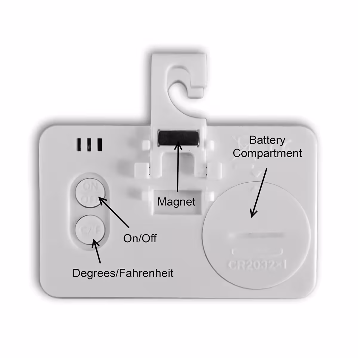 Termometru cu magnet pentru frigider sau congelator Termometru digital cu magnet pentru atașare ușoară în frigider sau ladă frigorifică
