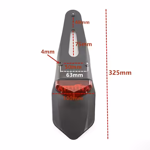 Zadné krídlo motocykla LED lampa moto enduro motokros motocykel OFF ROAD