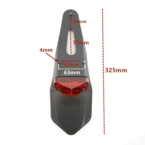 Stop LED moto universal Lumină spate LED universală, ideală pentru motociclete și biciclete electrice