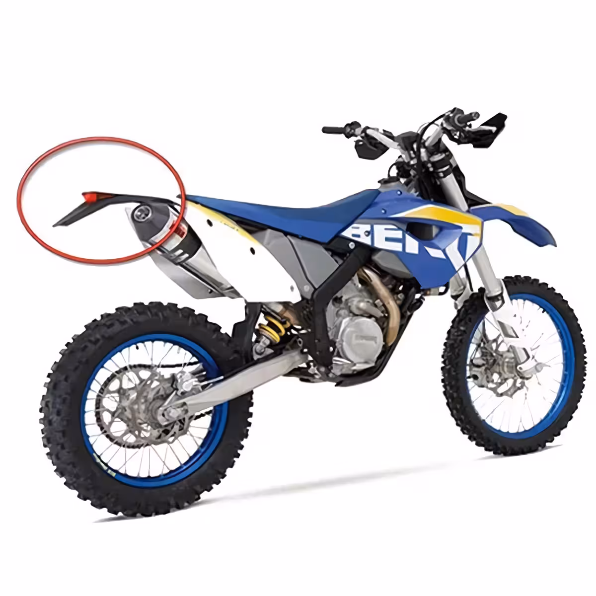 Aripă cu stop LED motocicletă Aripă spate cu lumină integrată pentru motociclete off-road