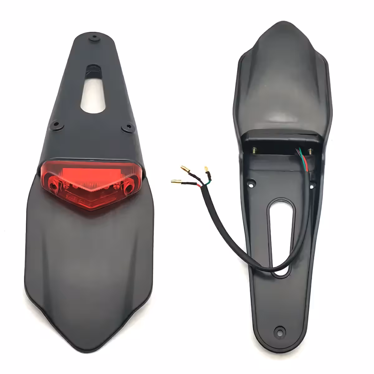 Set aripă + stop pentru moto off-road Kit complet aripă spate cu stop LED pentru motocicletă