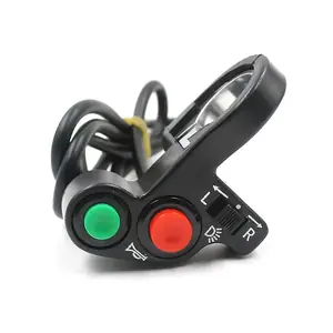Comutator multifuncțional pentru motocicletă cu semnalizare, claxon și lumini