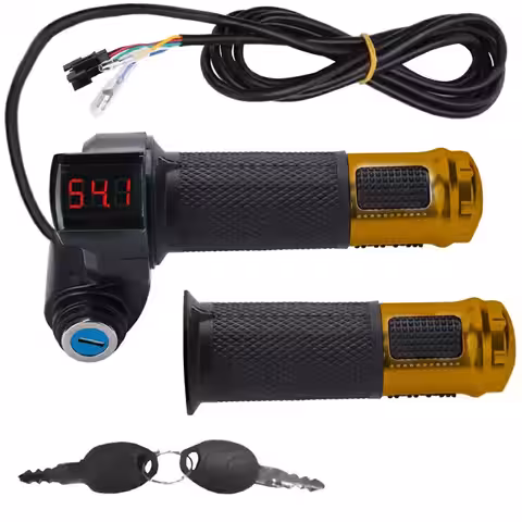 Páčka akcelerátora elektrický bicykel skúter kľúčový kontakt voltmeter indikátor batérie