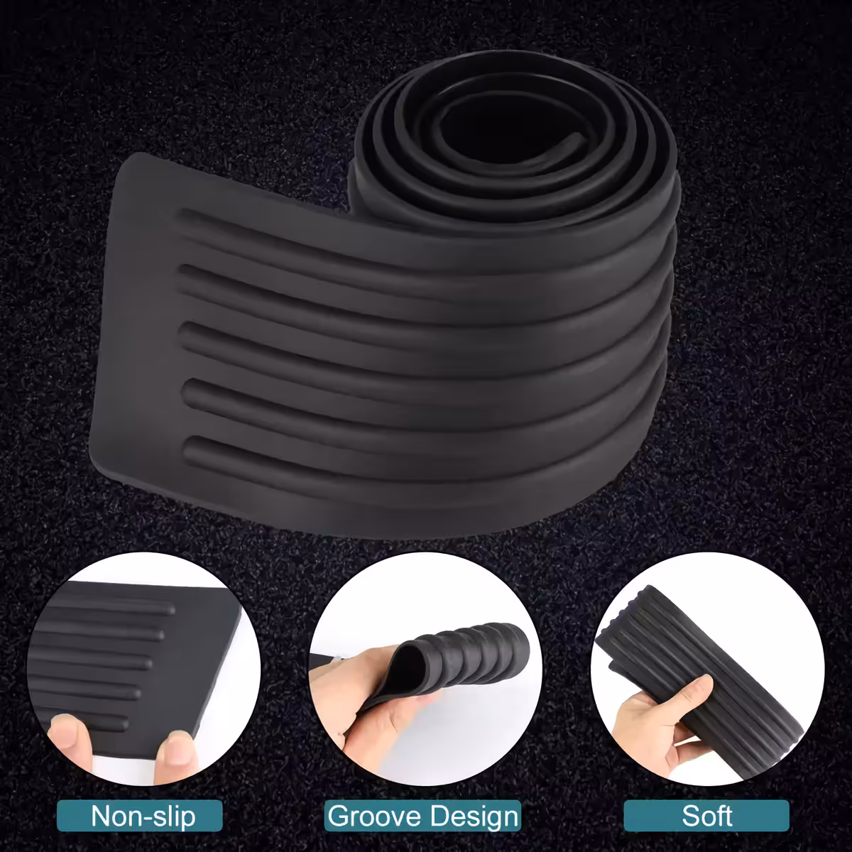 Accesoriu auto – protecție pentru bara din spate Accesoriu din cauciuc anti-zgârieturi pentru bara auto