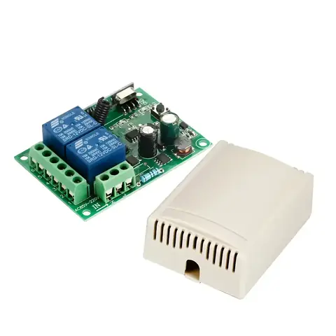 Relé s dálkovým ovládáním 220V modul 2 bezdrátově ovládané relé řízené rádiem 433mhz