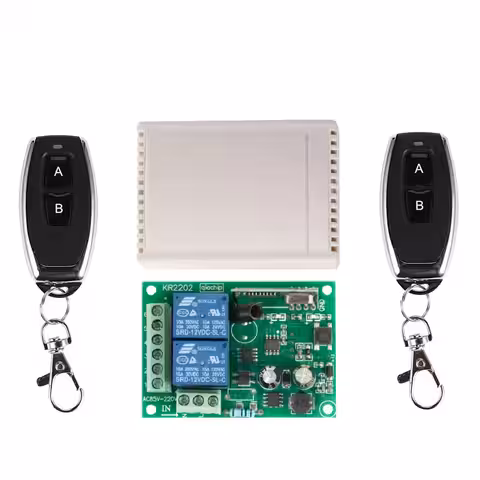 Modul 2 relé s frekvenciou 433MHz, ideálny pre DIY projekty