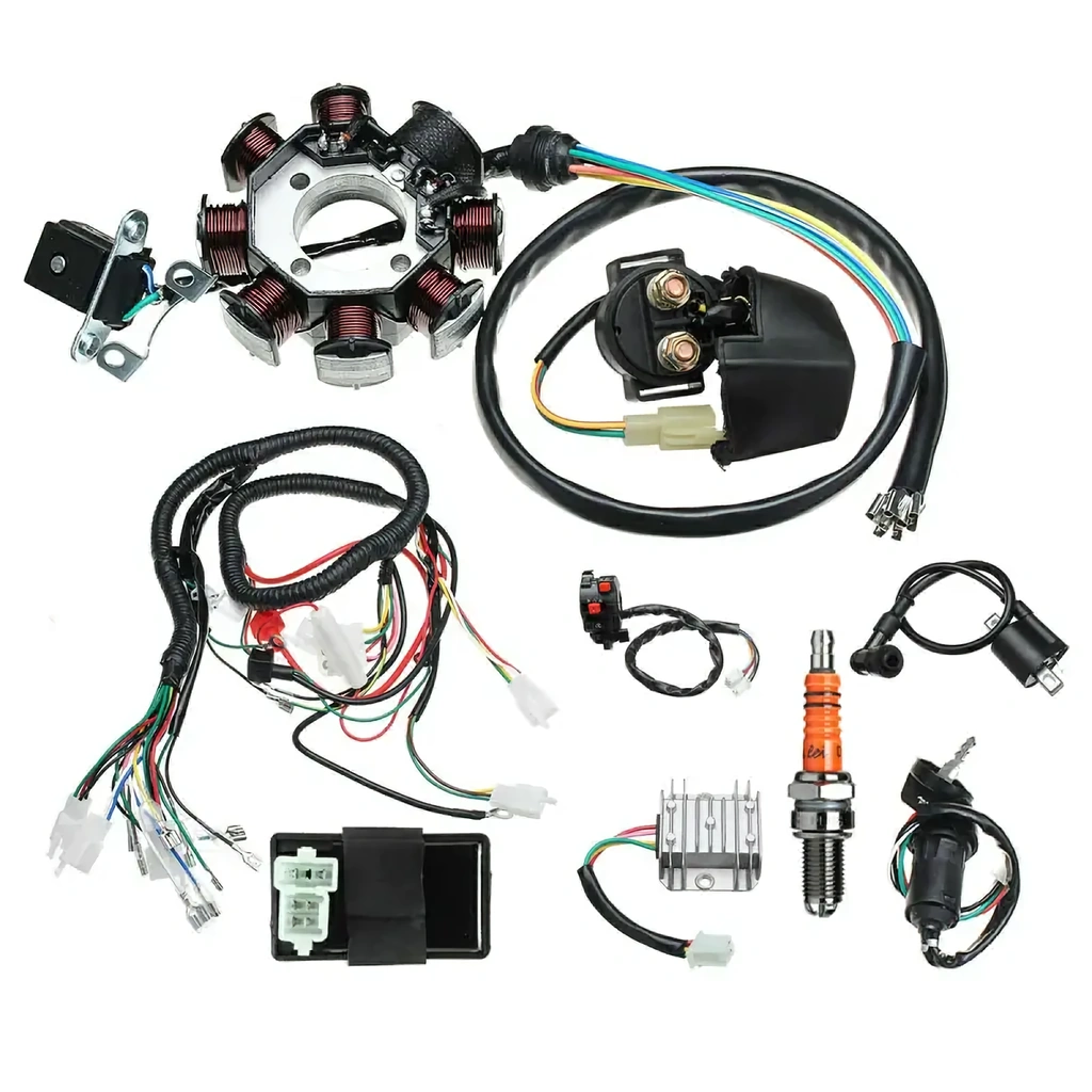 Teljes Elektromos Kábelköteg ATV Kínai 150cc 200cc 250cc 300cc – Komplett Kábelezés Függőleges 4T Motorhoz