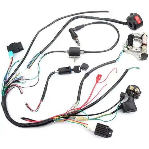 Kompletní elektroinstalace ATV 50ccm 70ccm 90ccm 107ccm 110ccm 125cc schéma