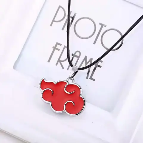 Pandantiv cosplay metalic cu simbol Akatsuki din universul Naruto