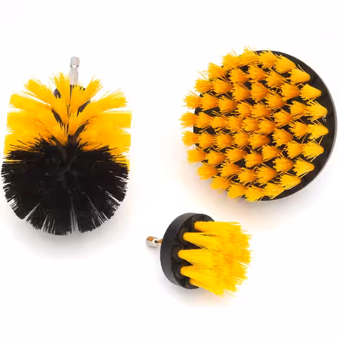 Roterande rengöringsborstar för borrmaskin – slitstark plast