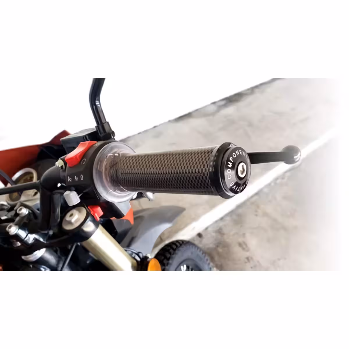 Capete universale ghidon moto cu garnituri incluse Set complet capete ghidon cu 3 garnituri din cauciuc, instalare ușoară