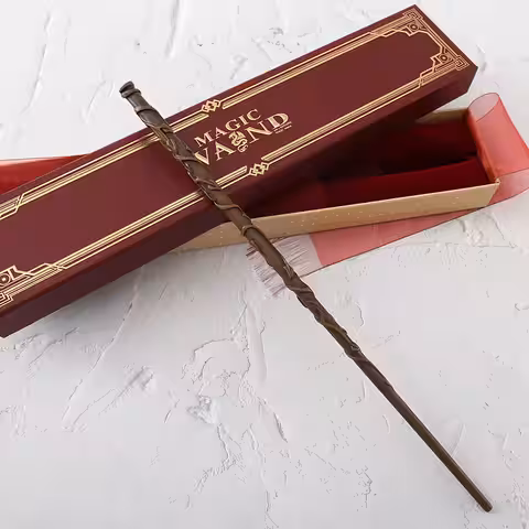 Bagheta Hermione Granger cu design detaliat și cutie de colecție roșie