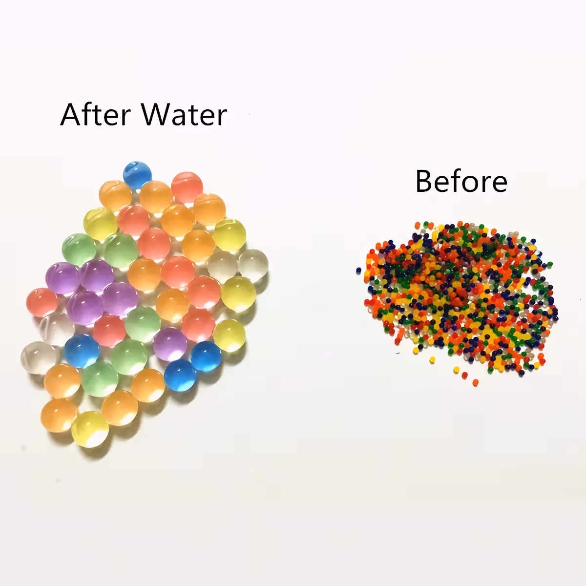 Bile decorative pentru vaze transparente Bilute colorate din gel hidrofil pentru decoruri moderne în vaze sau boluri transparente
