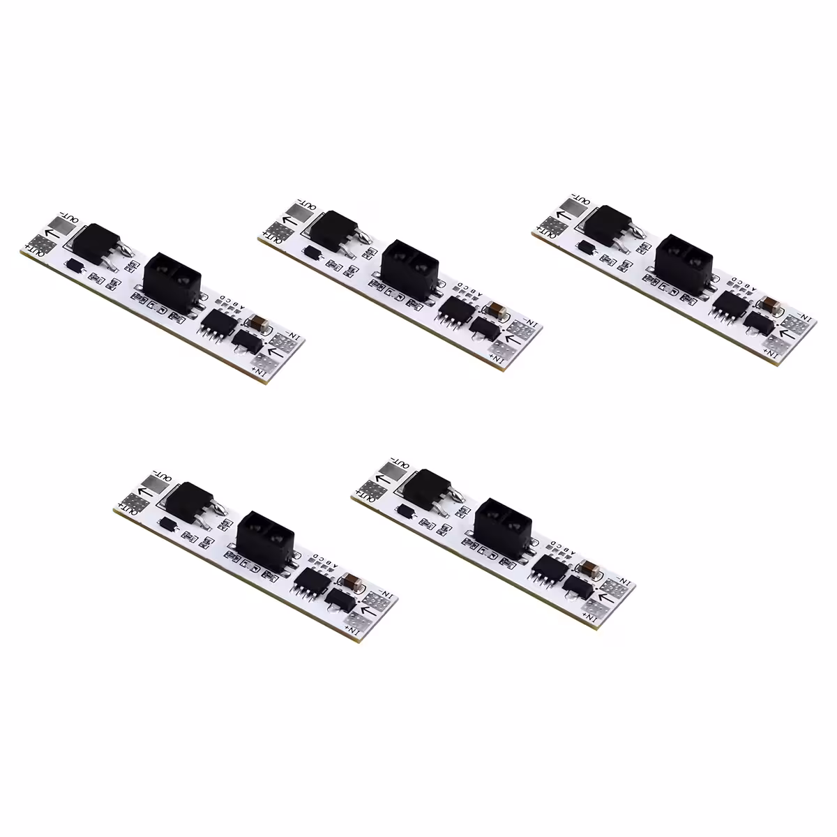 Pachet 5 senzori XK-GK-4010A prezentare generală Imagine cu 5 module senzor scanare palmă 12V prezentate împreună