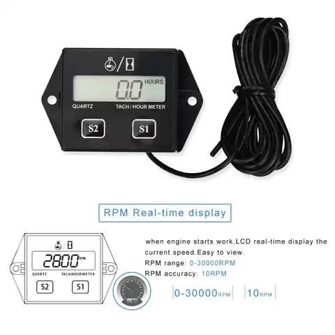 Turometru digital motor 2 timpi Turometru universal digital pentru motoare în 2 timpi