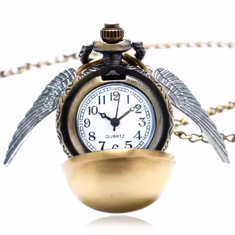 Ceas pandantiv casual inspirat din Harry Potter Quidditch – Golden Snitch