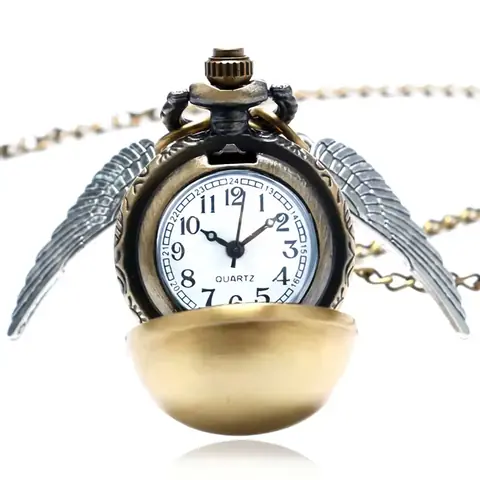 Ceas pandantiv casual inspirat din Harry Potter Quidditch – Golden Snitch