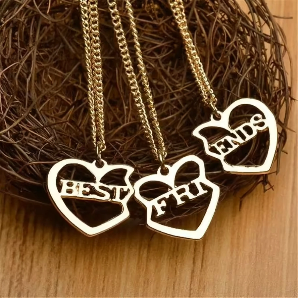 Set 3 Lănțișoare BFF Copii – Lănțișor 3 în 1 Best Friends Forever