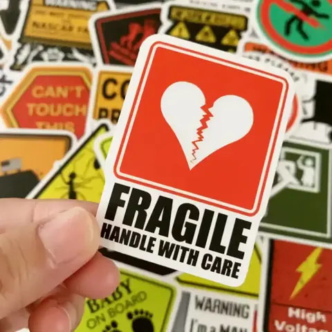 Stickere haioase impermeabile din PVC Autocolante funny rezistente la apă și uzură