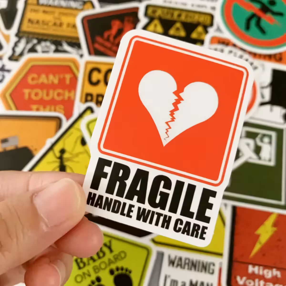 Stickere haioase impermeabile din PVC Autocolante funny rezistente la apă și uzură