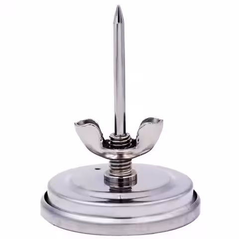 Stavtermometer med klämma för montering i grilllock