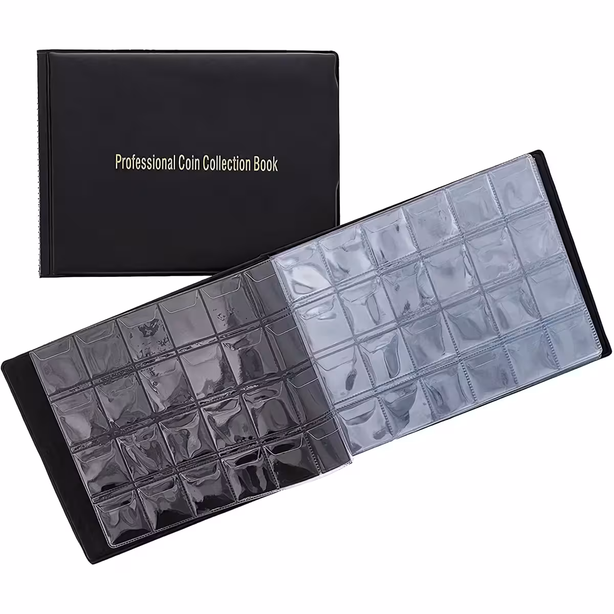 Album plastic pentru monede de colecție Clasor din material OPP ecologic, protejează monedele
