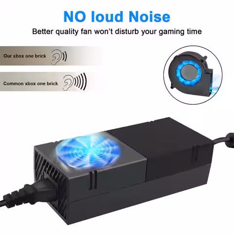 Strömadapter kompatibel med Xbox ONE, med LED-status