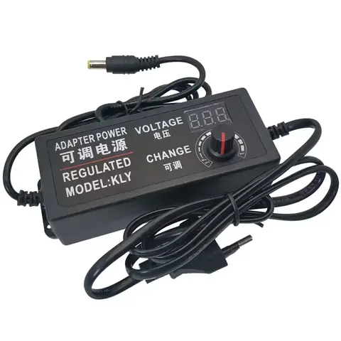 Akkumulátortöltő Tápegység univerzális állítható feszültség dimmer 3V 5V 9V 12V 15V 18V 21V 24V 3A