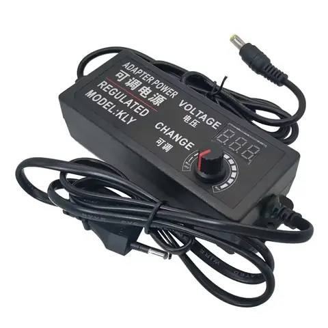 Akkumulátortöltő Tápegység univerzális állítható feszültség dimmer 3V 5V 9V 12V 15V 18V 21V 24V 3A