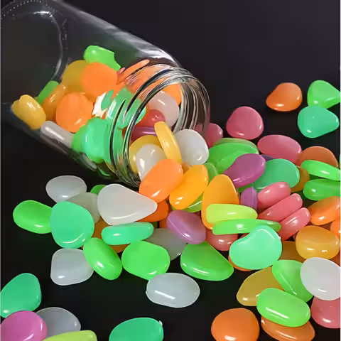 Fosforescerande stenar som absorberar solljus