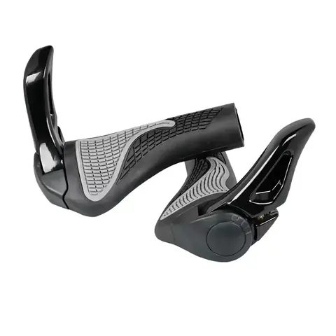 Mansoane bicicletă cu prindere lock-on Mansoane negre pentru bicicletă, ergonomice, anti-alunecare și confortabile