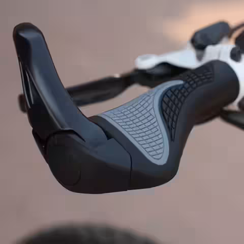 Kerékpár kormány kürtjei elektromos robogó markolat rögzítő gyűrűkkel fekete ujjú lock-on mtb ERGONOMIKUS