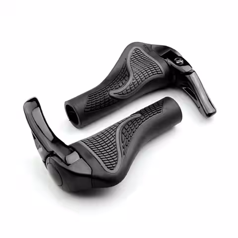 Kerékpár kormány kürtjei elektromos robogó markolat rögzítő gyűrűkkel fekete ujjú lock-on mtb ERGONOMIKUS