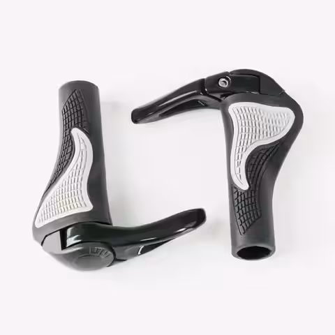 Kerékpár kormány kürtjei elektromos robogó markolat rögzítő gyűrűkkel fekete ujjú lock-on mtb ERGONOMIKUS