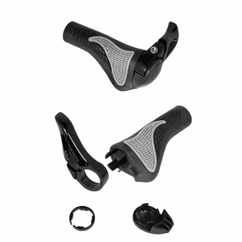 Kerékpár kormány kürtjei elektromos robogó markolat rögzítő gyűrűkkel fekete ujjú lock-on mtb ERGONOMIKUS