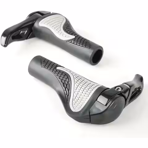 Kerékpár kormány kürtjei elektromos robogó markolat rögzítő gyűrűkkel fekete ujjú lock-on mtb ERGONOMIKUS