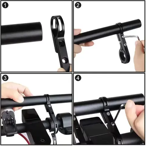 Bara de aluminiu pentru accesorii pe ghidon trotineta electrică