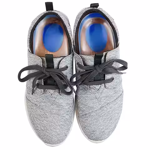 Ortopediska inlägg av mjuk silikon, återanvändbara och tvättbara