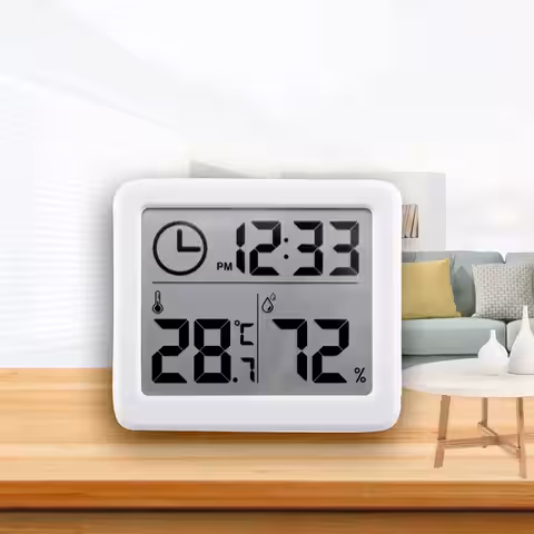 Dispozitiv de măsurare a temperaturii și umidității din cameră, cu afișaj LCD