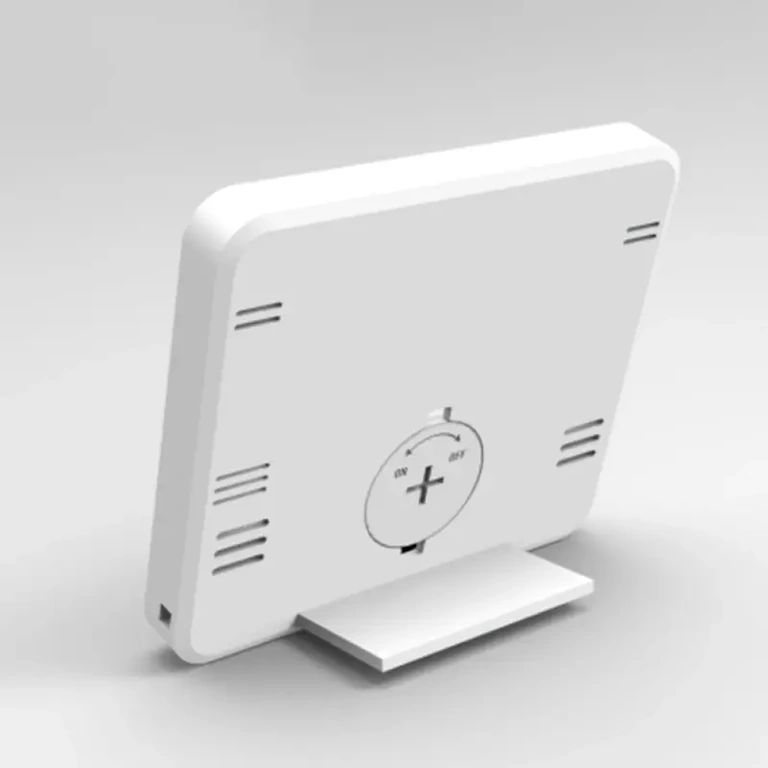 Termometru și higrometru digital cu design compact și culoare albă