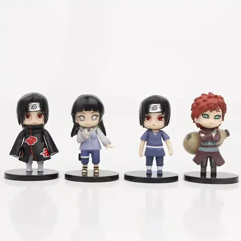 Mini figurine Naruto pentru decor sau colecție Set decorativ Naruto Shippuden cu figurine mici pentru vitrine și birou