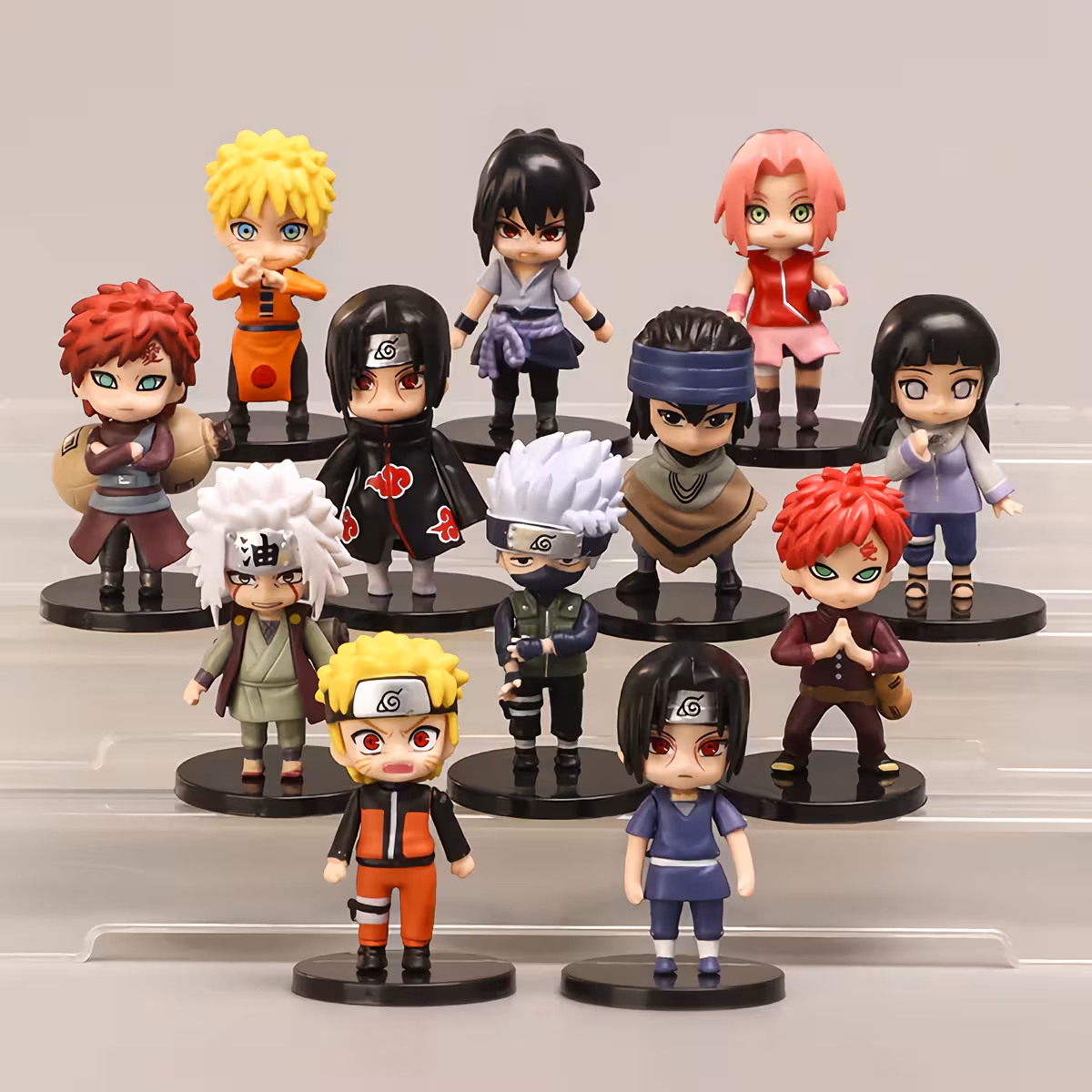 Set 12 figurine Naruto Shippuden din PVC – colecție anime