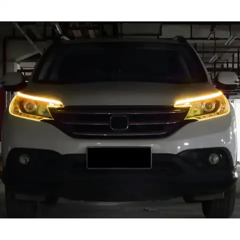 Banda DRL cu semnalizare pentru faruri Banda LED subțire pentru faruri auto cu lumină de zi și semnalizare