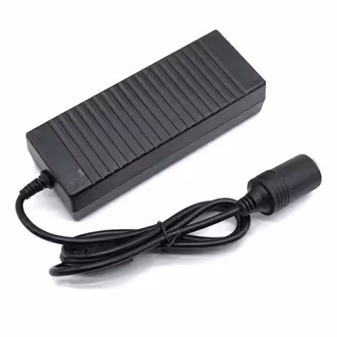 Convertor priza de 220V la 12V cu mufă brichetă pentru alimentare echipamente auto