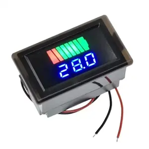 Indicator electronic pentru monitorizarea tensiunii și capacității bateriei cu LED