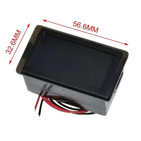 Voltmetru rezistent la apă pentru baterii 12V-72V Indicator voltaj auto, moto, bicicletă, trotineta – impermeabil și compact